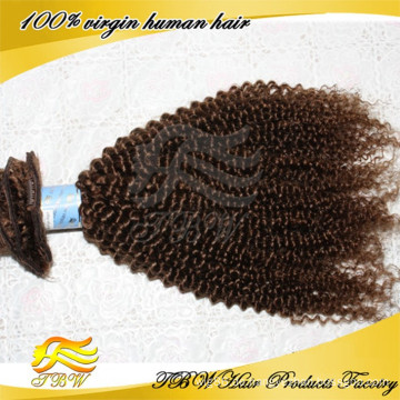 Heißer Verkauf Billig beste Qualität 120g braun Farbe Clip in einem Stück Haarverlängerung